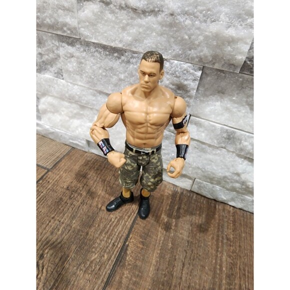 Mattel WWE 2011 John Cena Wrestling  Action Figure w/ Camo Shorts - Picture 1 of 4